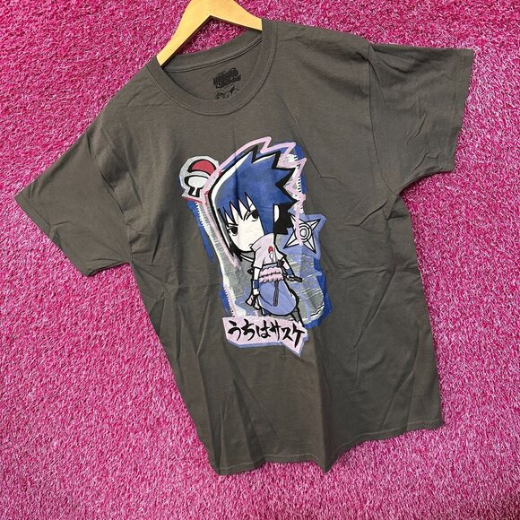 Naruto Shippuden Chibi Style Sasuke Uchiha Anime Tee L - Picture 3 of 4